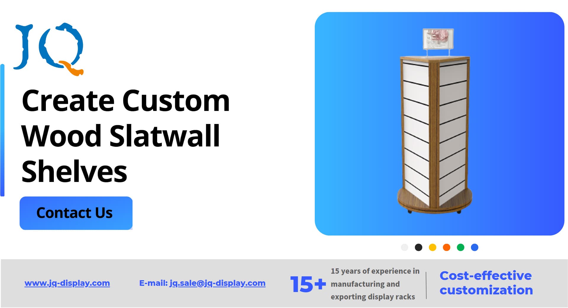 قم بإنشاء أرفف Slatwall خشبية مخصصة