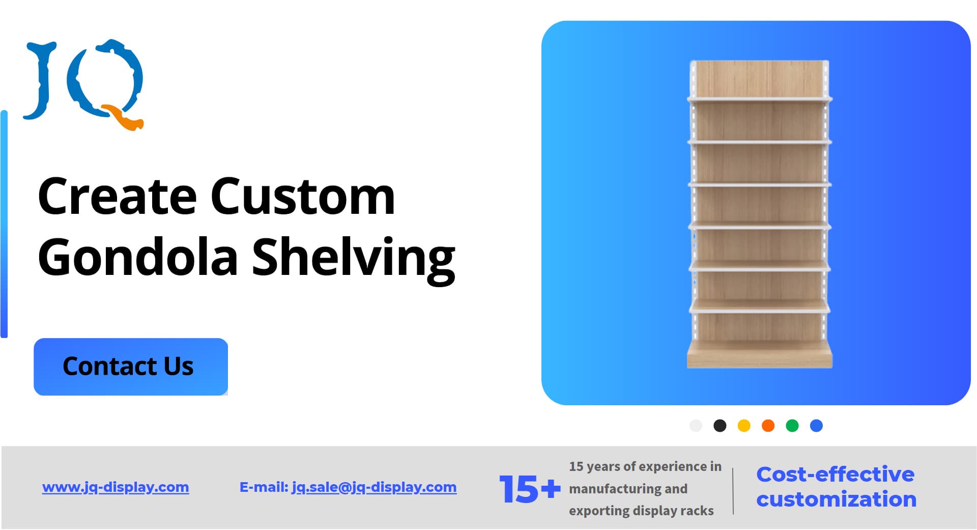Create Custom Gondola Shelving
