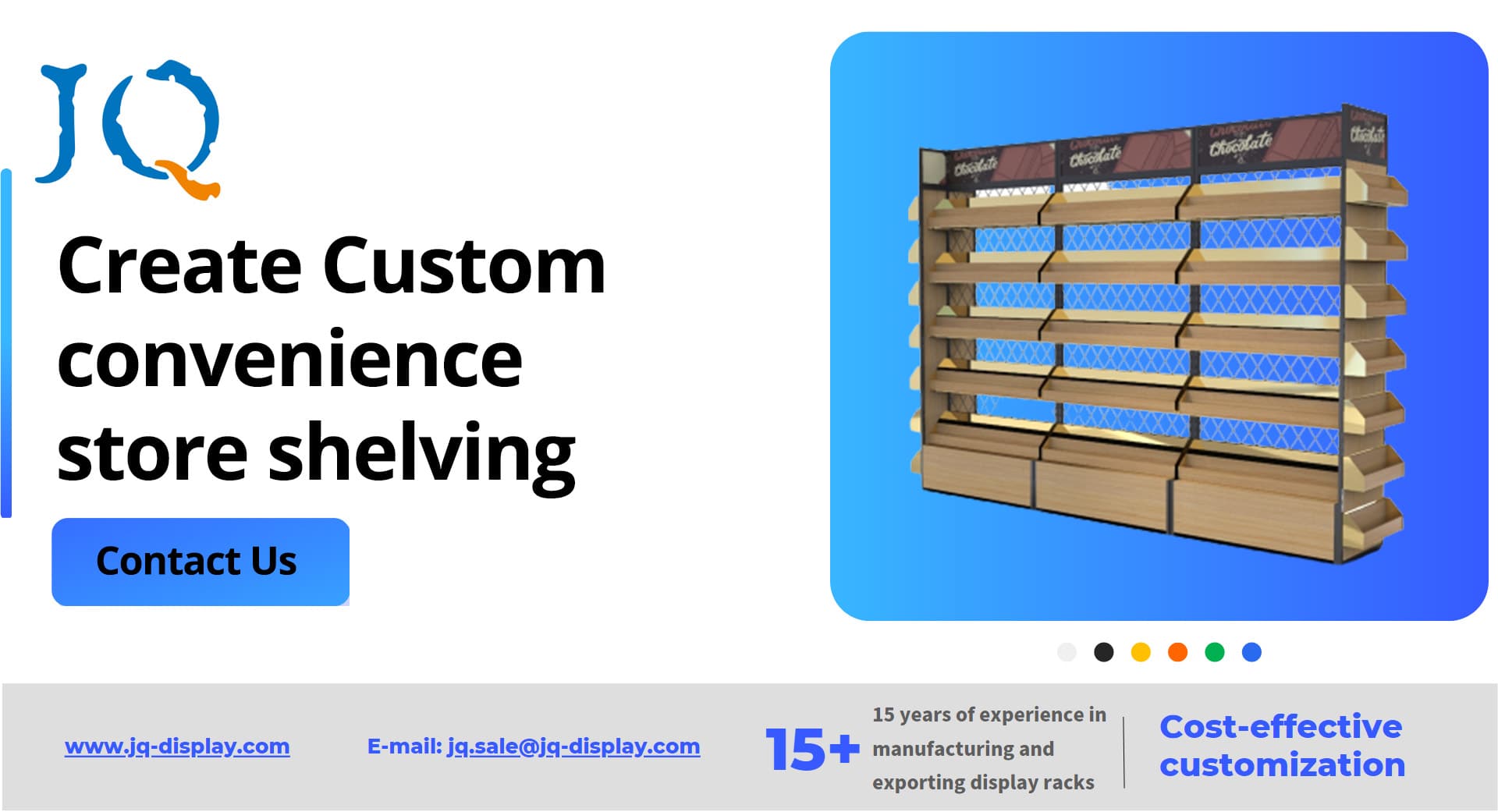 Create Custom convenience store shelving