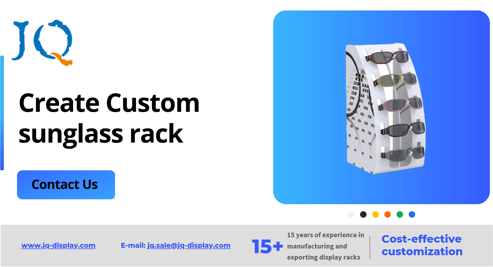 Create Custom
sunglass rack