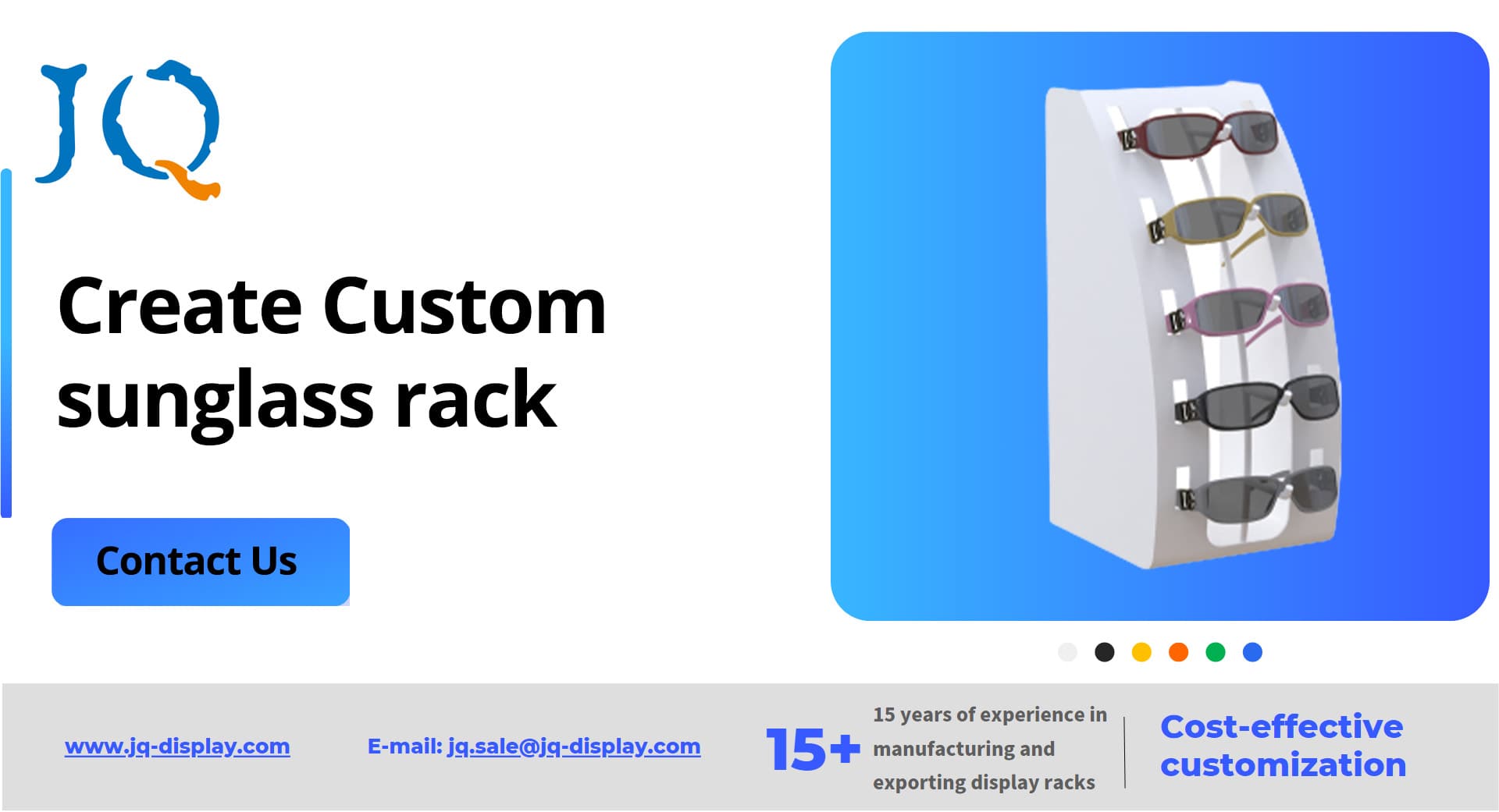 Custom sunglass rack