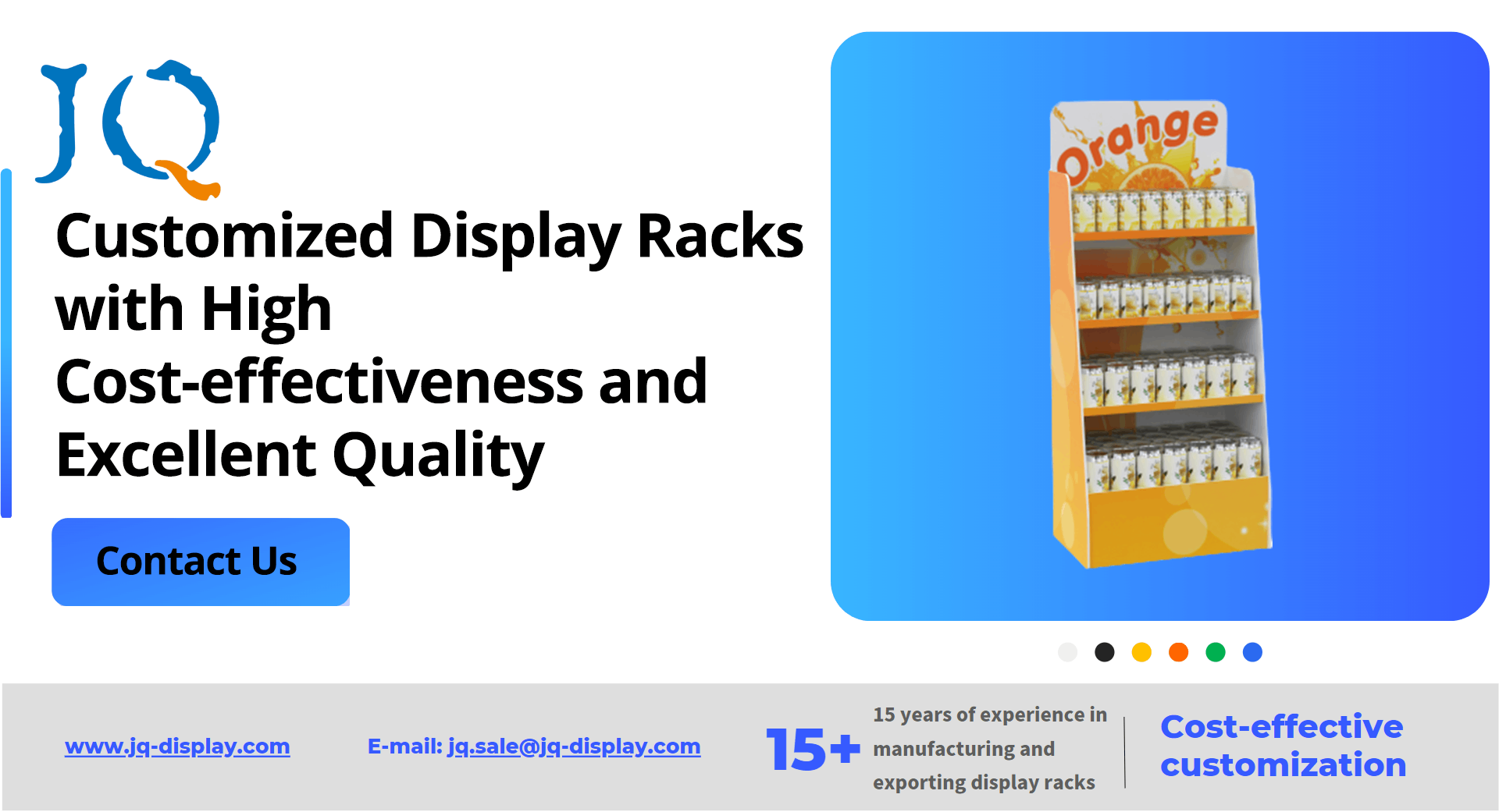Customized Display Racks with High Cost-effectiveness and Excellent Quality