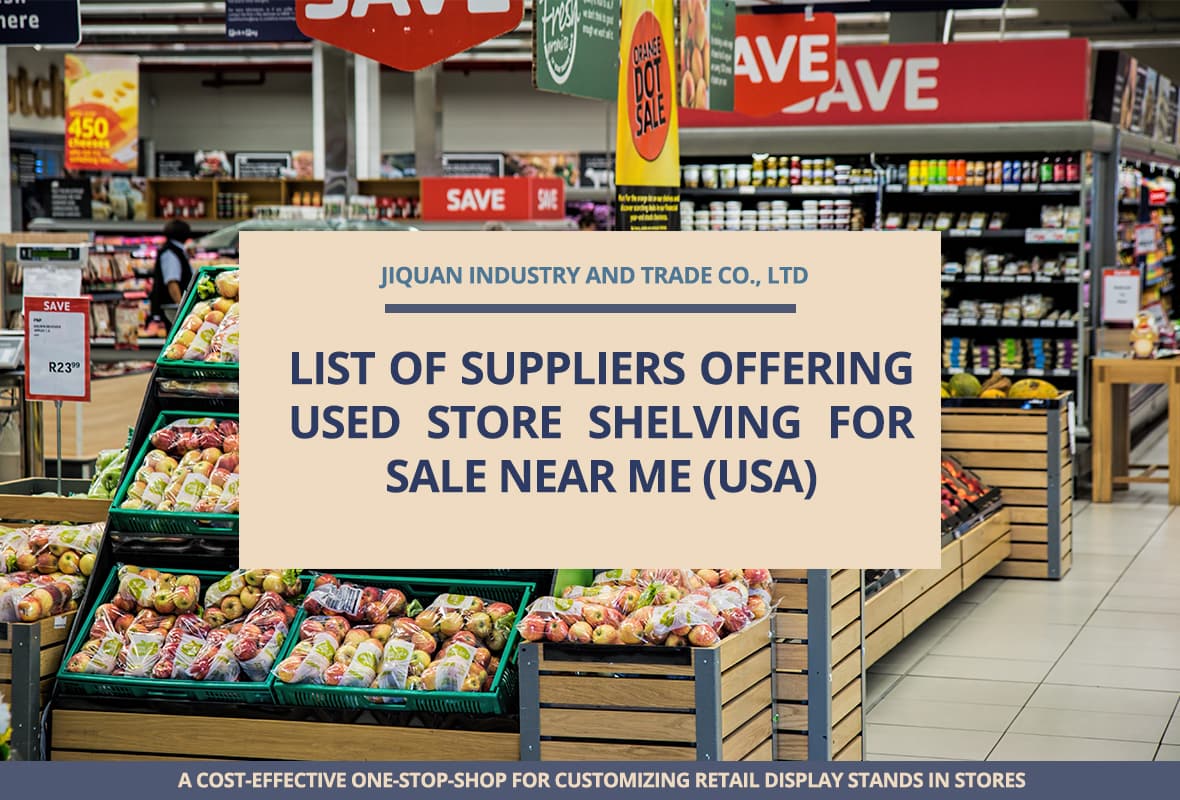 List of suppliers offering used store shelving for sale near me (USA)