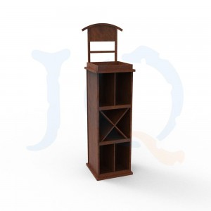 Wooden display rack for high quality wine