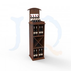 Wooden display rack for high quality wine