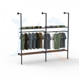 Super Lowest Price Cloth Storage Rack -
 Metal Wallmounted clothing display rack – Jiquan