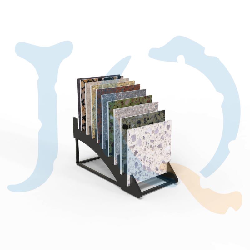 Waterfall type small tile display stand