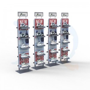 Hot sale Clothes Hanging -
 A metal shoe rack at a POP clothing store – Jiquan