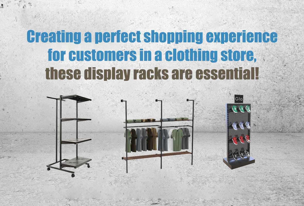 A display stand for a retail clothing store